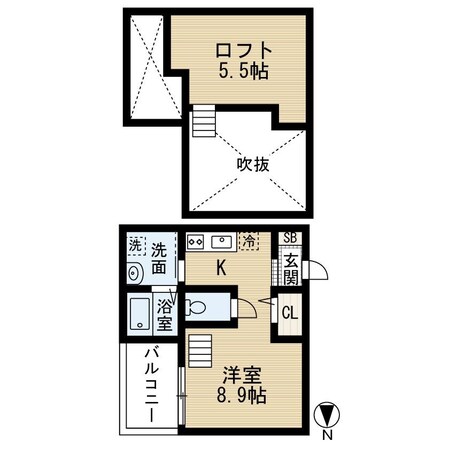 中村公園駅 徒歩15分 1階の物件間取画像